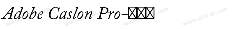Adobe Caslon Pro字体转换